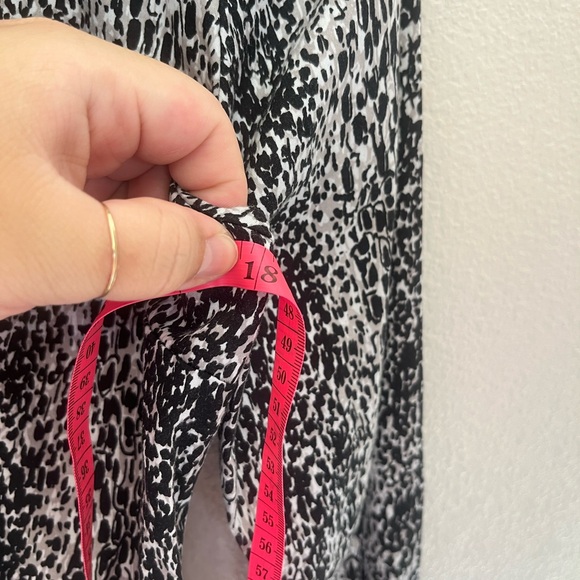 Calvin Klein Patterned Button Down Long Sleeve Collared Shirts - Pink and Black - Picture 6 of 13